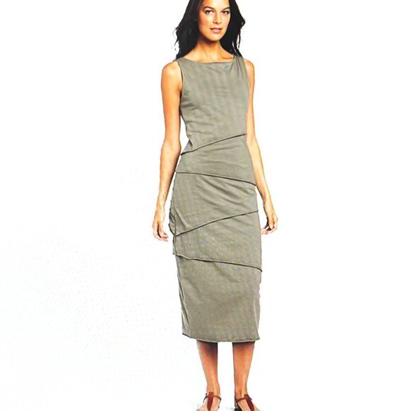 Neon Buddha Shanghai Cotton Jersey Tiered Tank Dress Size Small - Picture 11 of 12